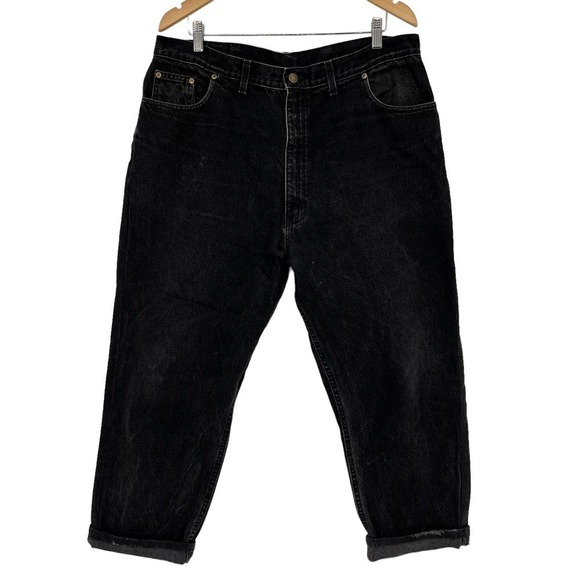 Vintage Hunt Club Jeans Black Straight Leg Denim Men’s 37x26 - Picture 1 of 10